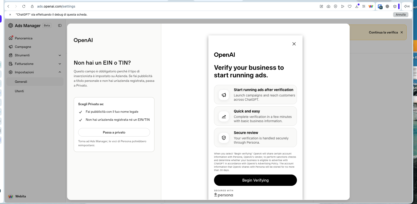 ChatGPT Ads in Italia: come funziona il nuovo Ads Manager di OpenAI [Test completo]